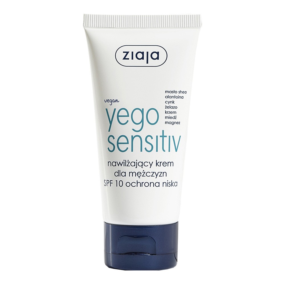 Ziaja Yego Sensitiv Moisturising Cream For Men spf10