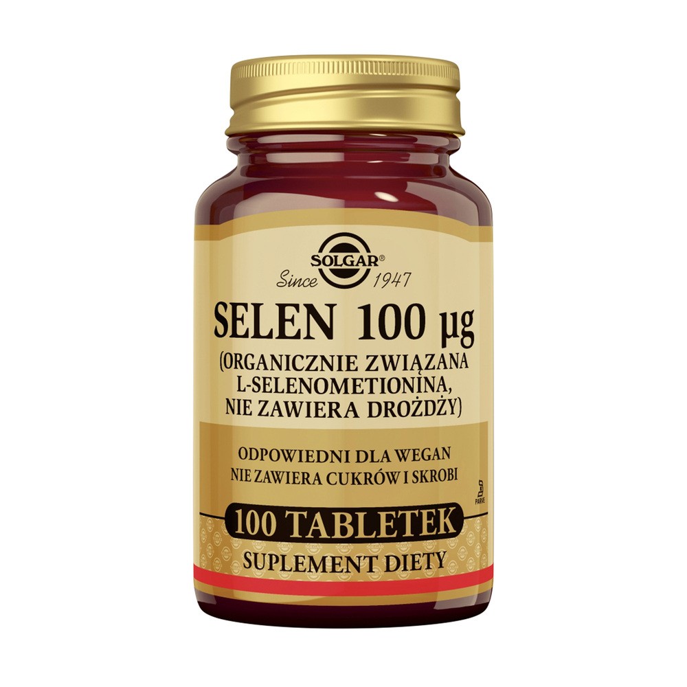 Solgar Selen Selenium 100g 100 Tabletek