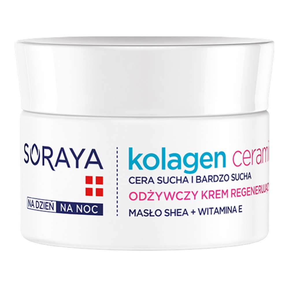Soraya Kolagen+Ceramidy Odżywczo-Regenerujący Krem Na Dzień i Na Noc 50ml