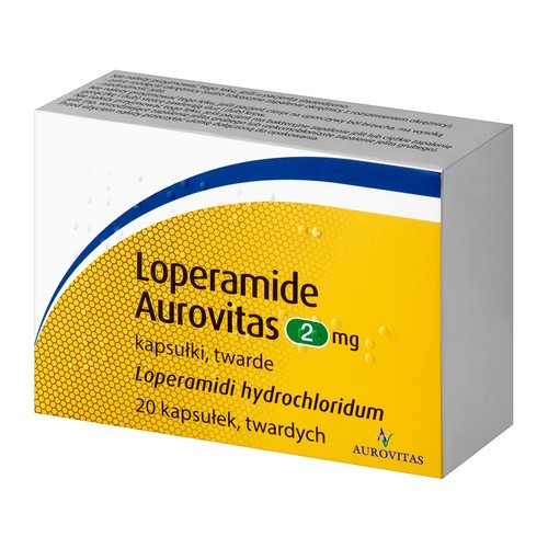 AUROVITAS Loperamide Aurovitas 2 mg x 20 kaps twardych |  OD 199 PLN!