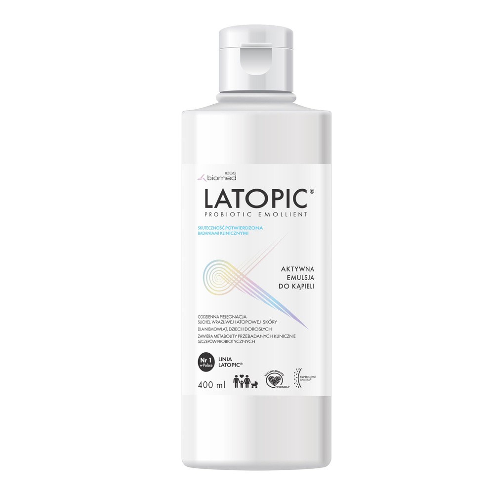 Biomed Spółka Akcyjna Latopic Emulsja do kąpieli do skóry atopowej i skłonnej do podrażnień 400 ml