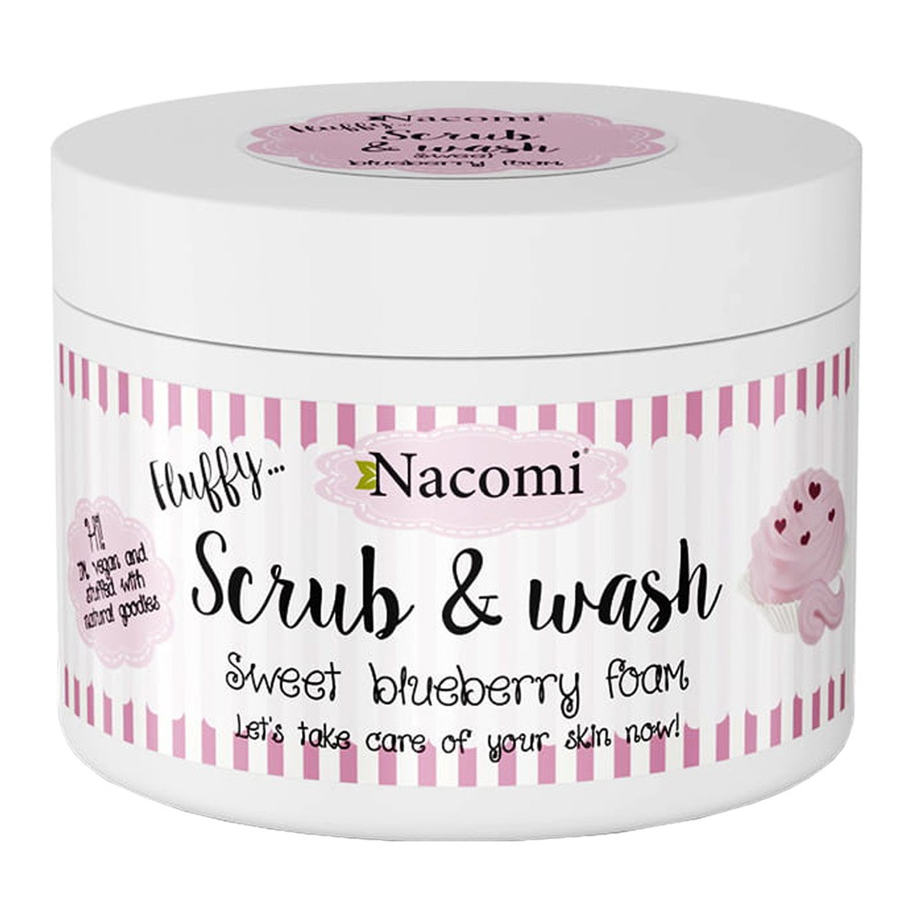 Nacomi Scrub & Wash Piankowy Peeling Borówka 180ml NACO-3542