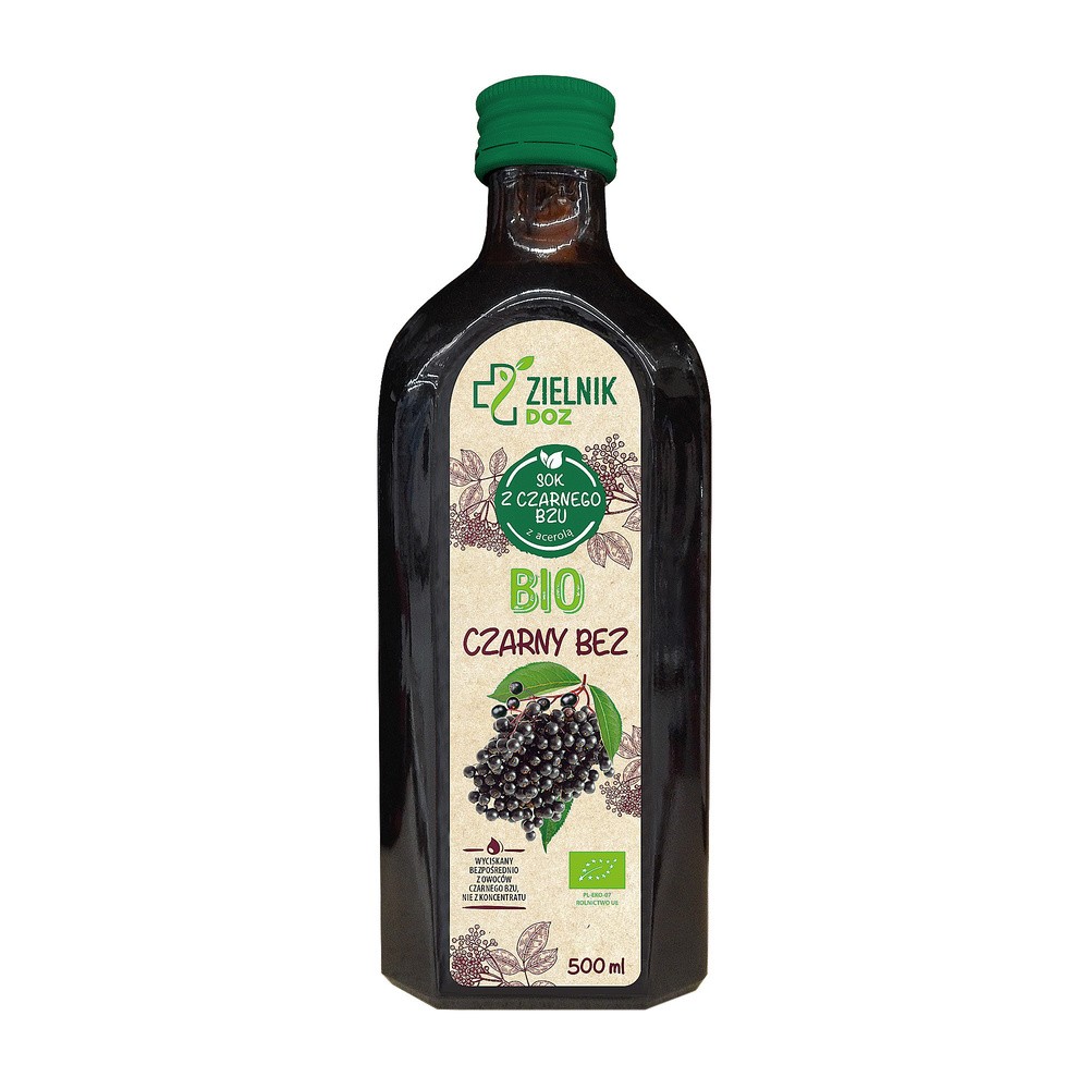 ZIELNIK DOZ BIO Czarny Bez, sok, 500 ml