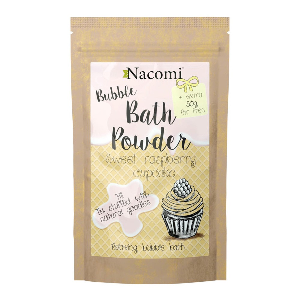 Nacomi Nacomi Puder do kąpieli Malinowa babeczka 150g NACO-1876