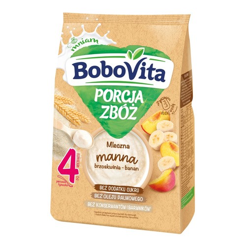 Bobovita Kaszka Mleczna Porcja Zbóż Manna 210G