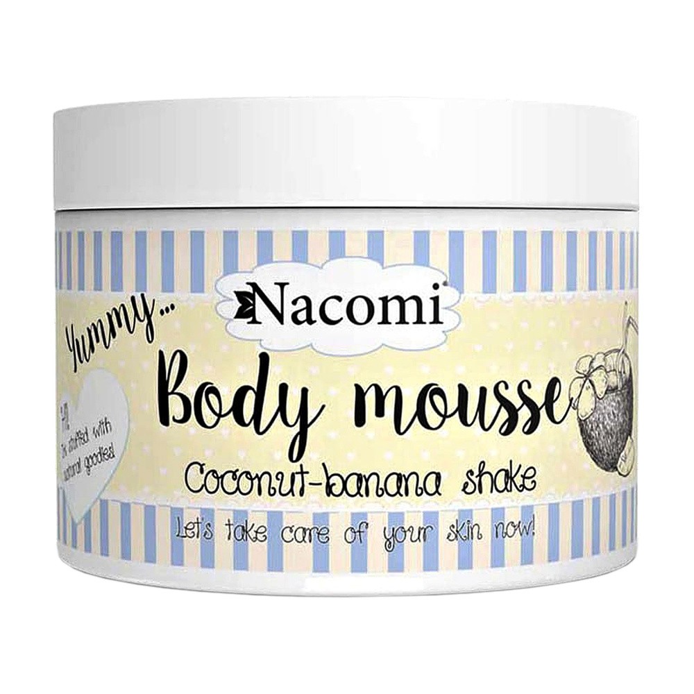 Nacomi Mus do ciała Shake kokosowo-bananowy - Body Mousse Coconut-Banana Shake Mus do ciała Shake kokosowo-bananowy - Body Mousse Coconut-Banana Shake