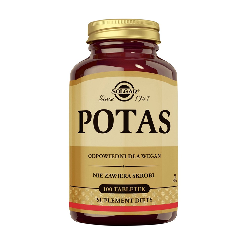 Solgar POTAS (glukonian potasu) 100 szt.