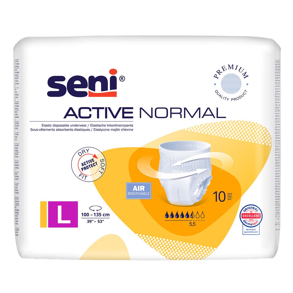 Seni Active Normal Majtki chłonne L, 10 sztuk