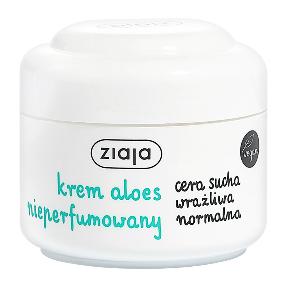 Ziaja Krem Bio Aloesowy Krem do twarzy nieperfumowany cera normalna i sucha 50ml