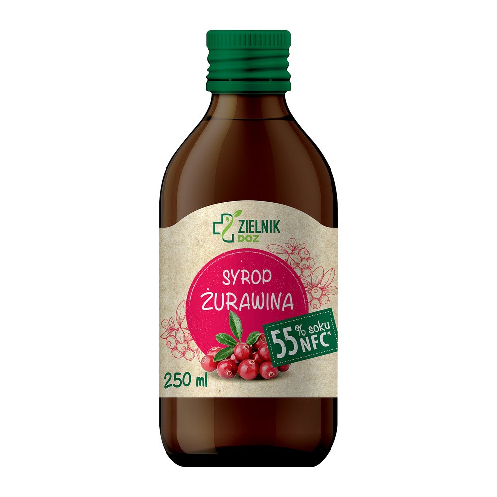 ZIELNIK DOZ Syrop Żurawina, 250 ml