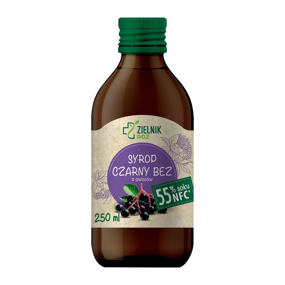 ZIELNIK DOZ Syrop Czarny bez z owoców, 250 ml