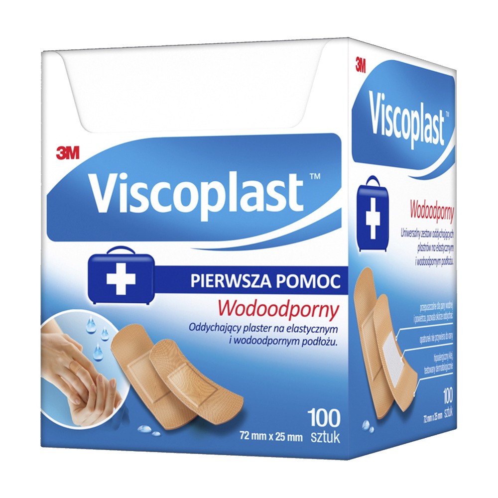 3M Plastry wodoodporne 100 szt.