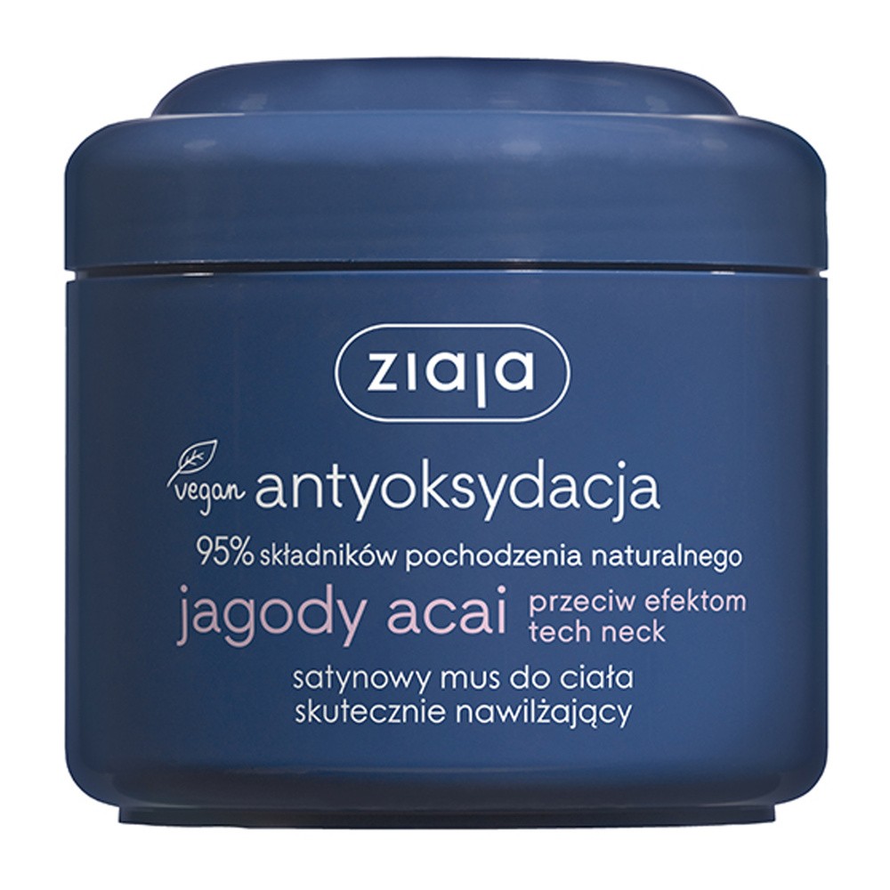 Ziaja jagody acai satynowy mus do ciała skutecznie nawilżający 200ml 7067657