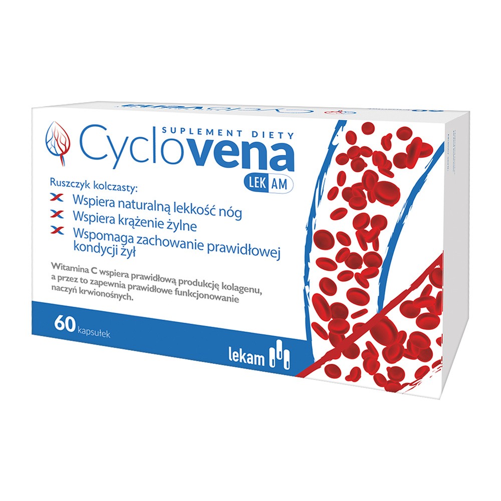 PRZEDSIĘBIORSTWO FARMACEUTYCZNE LEK-AM SP. Z O.O. Cyclovena Lek-Am 60 Kapsułek
