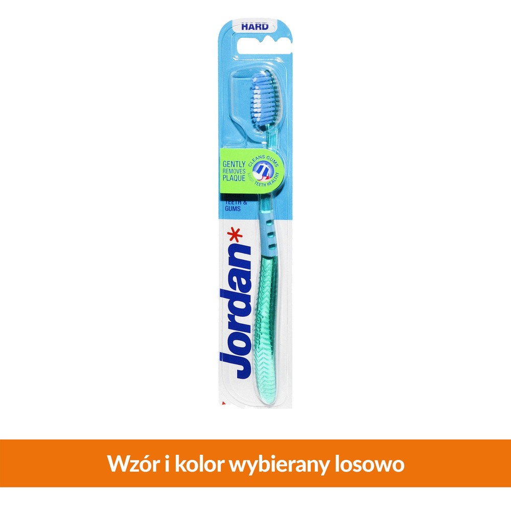 Jordan ORKLA Szczoteczka do zębów Target Teeth & Gums hard mix kolorów 1szt 64618