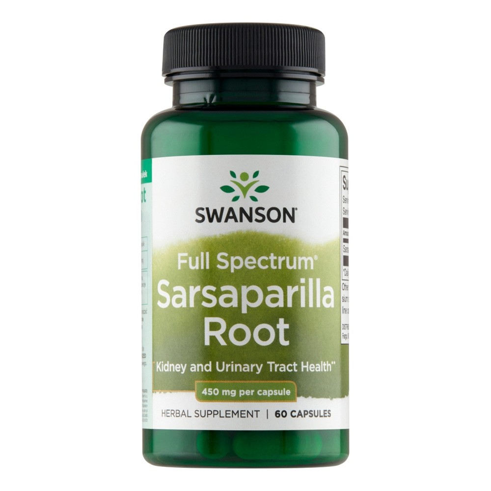 Swanson, Usa Sarsaparilla (Kolcorośl) 450 mg - suplement diety 60 kaps.