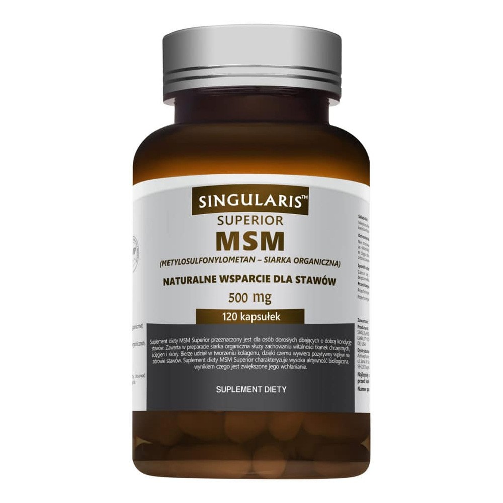 ACTIVEPHARM LABS SP. Z O.O. SP.K. Msm Superior Singularis 500 Mg 120 Kapsułek (8055111)
