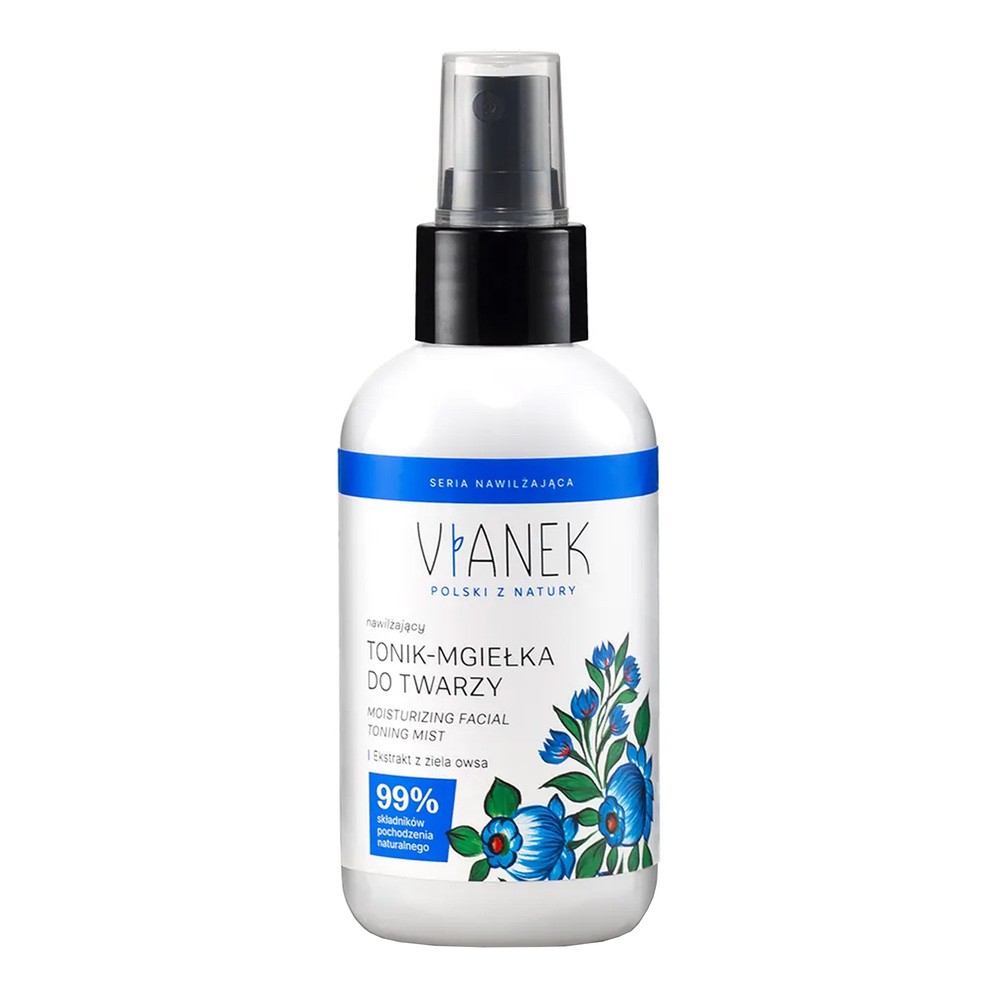 Vianek Nawilżający tonik-mgiełka do twarzy z ekstraktem z ziela owsa 150ml