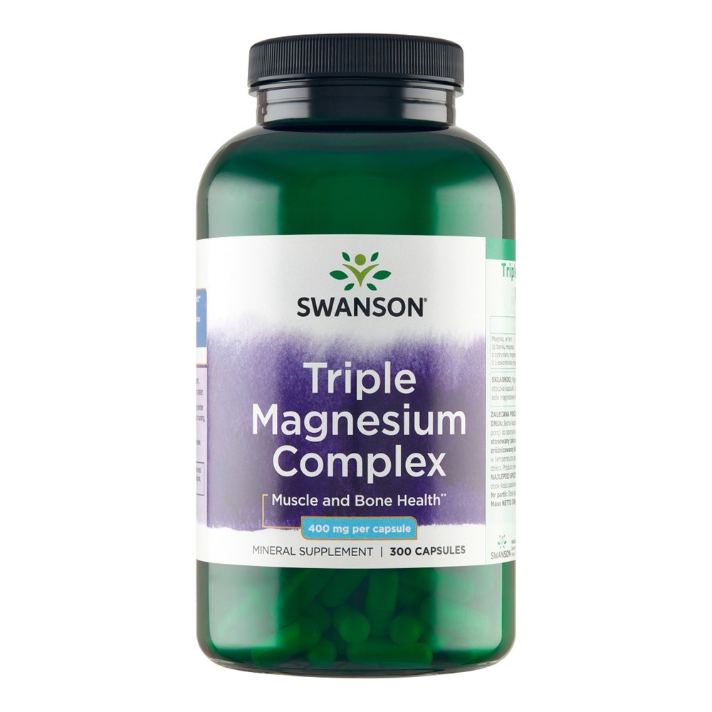 SWANSON Health Products Triple Magnesium Complex 400 mg 300 kapsułek
