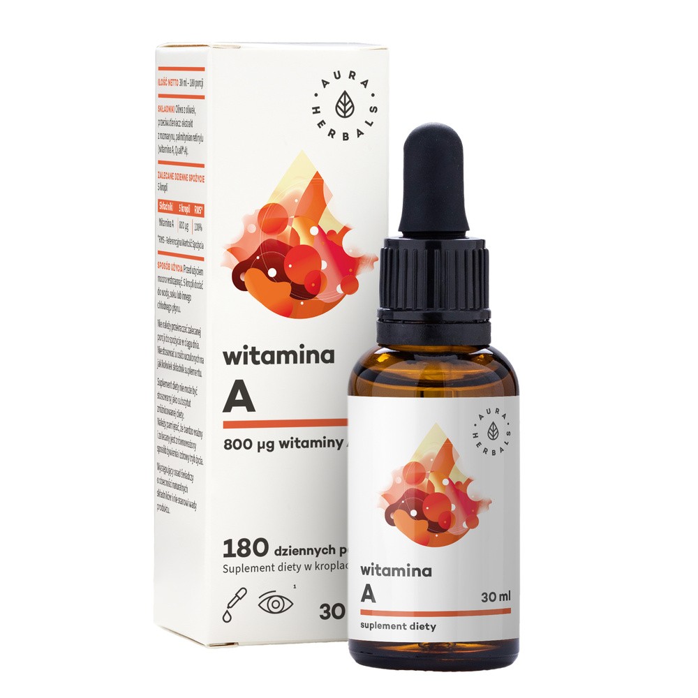 AURA HERBALS Aura Globe Trade Witamina A Forte 30ml - suplement diety