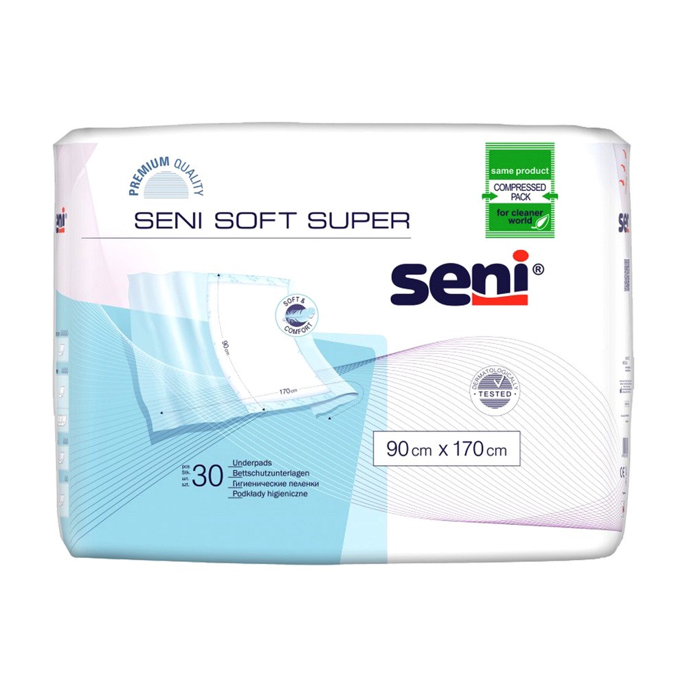 Seni Podkłady higieniczne Soft ze skrzydłami włokninowymi 90x170 20szt
