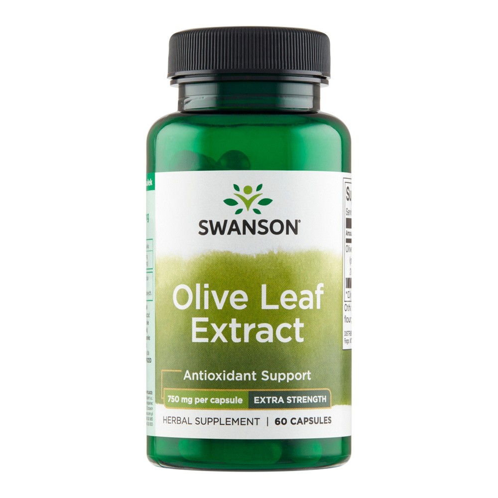 SWANSON Olive Leaf Extract (liść oliwny) 750mg - (60 kap) FF35-99722