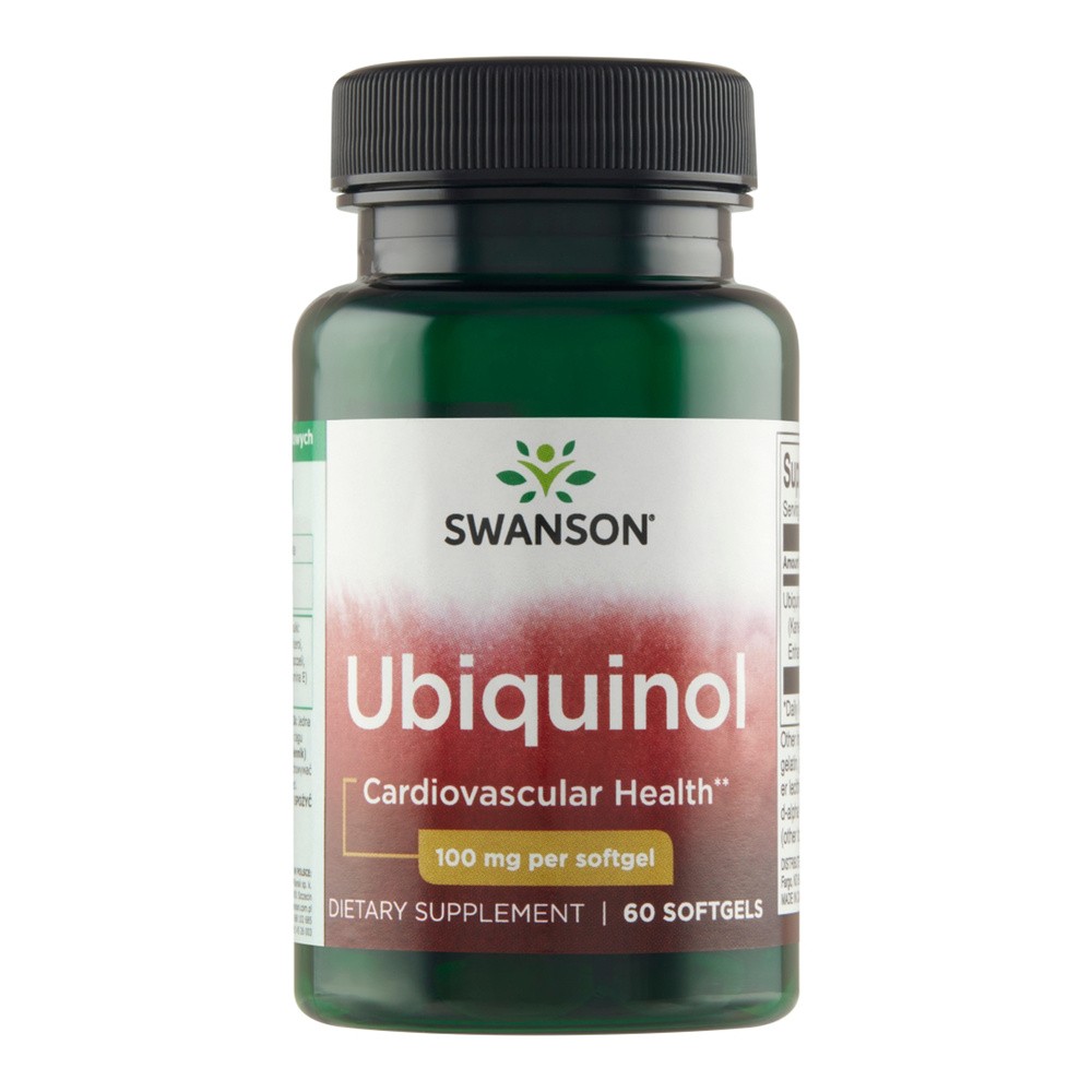 SWANSON Ubiquinol 100mg 60kaps softgels Ubichinol - suplement diety
