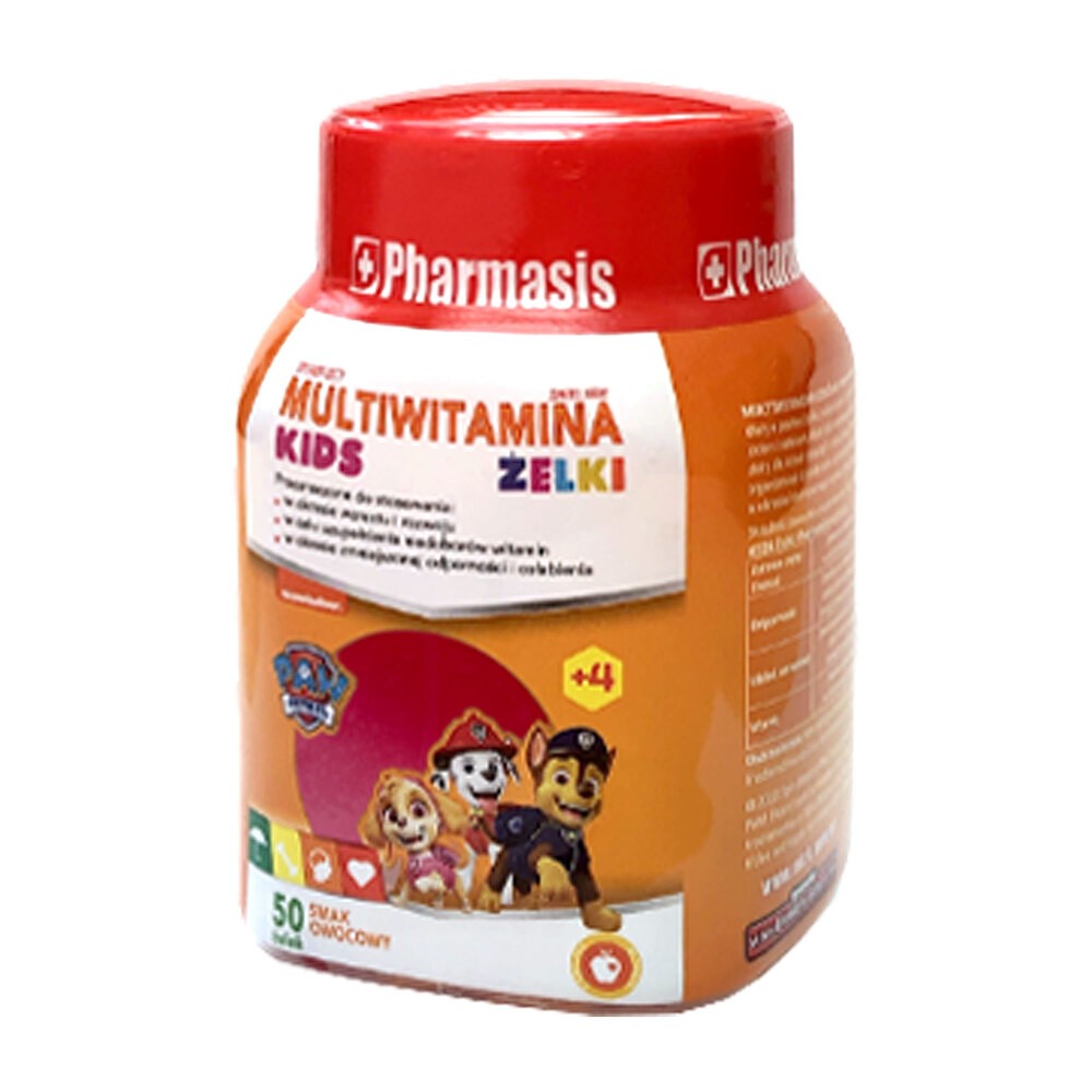 Pharmasis Multiwitamina Kids, Psi Patrol, smak owocowy, 50 żelek Duży wybór produktów | Dostawa kurierem DHL za 10.90zł !!!| Szybka wysyłka do 2 dni roboczych! | 3648941