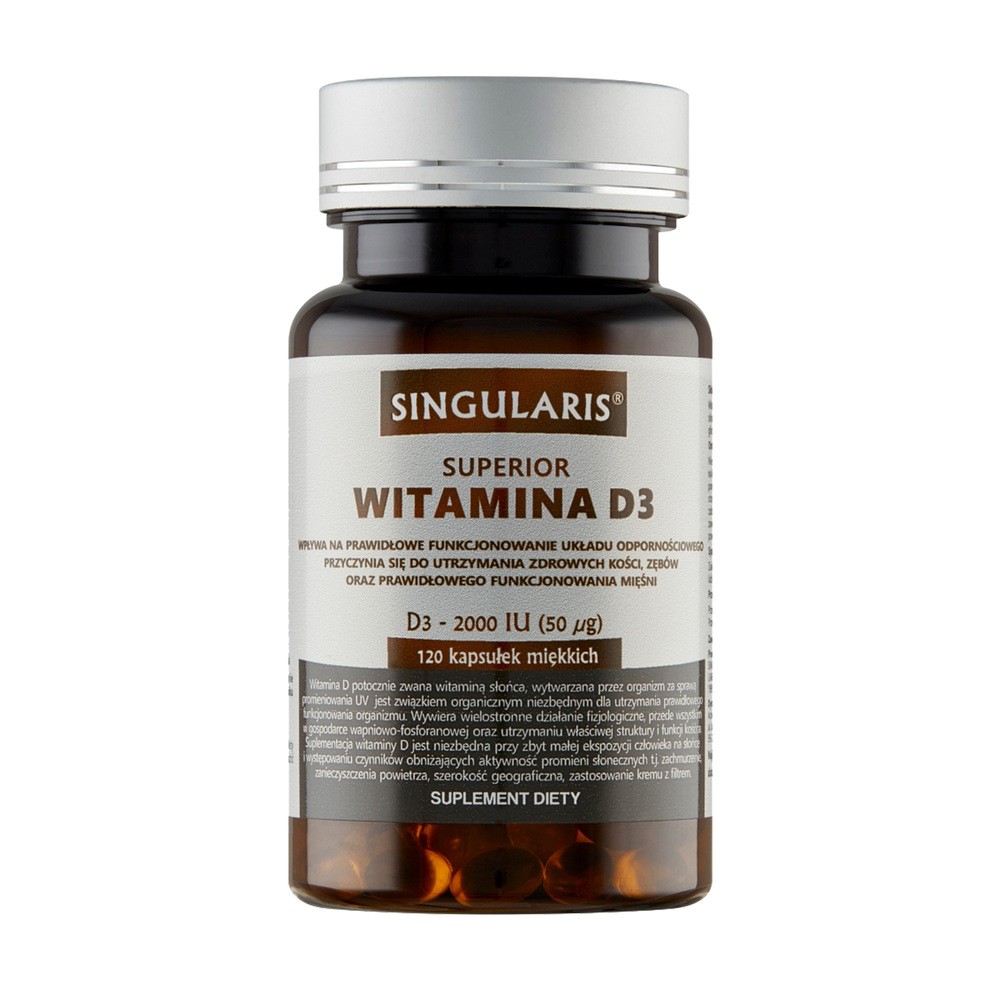 ACTIVEPHARM LABS SP. Z O.O. SP.K. Singularis Superior witamina D3 2000j.m. 120 kapsułek 3246361