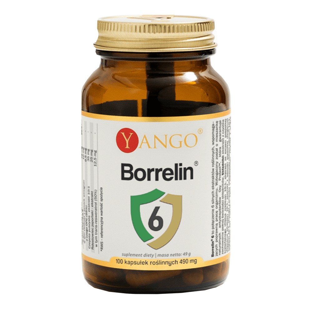 YANGO Borrelin 6 wsparcie przy boreliozie - 100 kapsułek wegańskich
