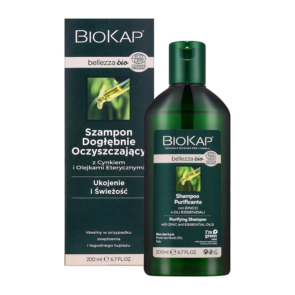 Bios Line S.P.A Biokap Bellezza Bio Szampon Dogłębnie Oczyszczający 200ml