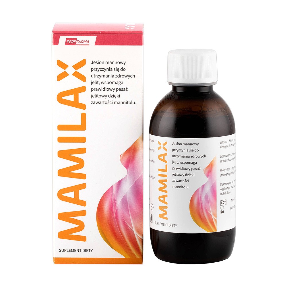 PERFFARMA Mamilax płyn, 200ml - Wspomaga normalizację pracy jelit