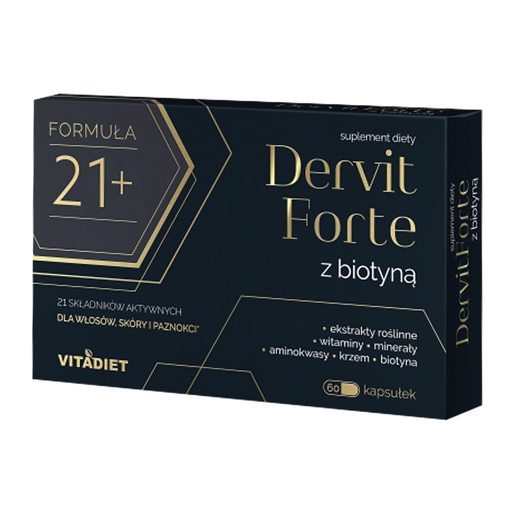 VITADIET VITADIET DERVIT FORTE Z BIOTYNĄ 60 KAPS.