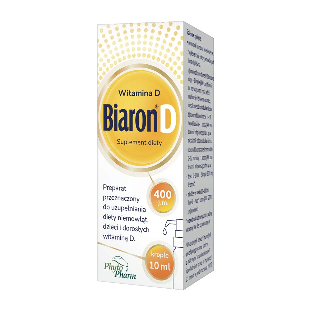 PhytoPharm KLEKA S.A Bioaron D 400 j.m Witamina D w kroplach 10 ml