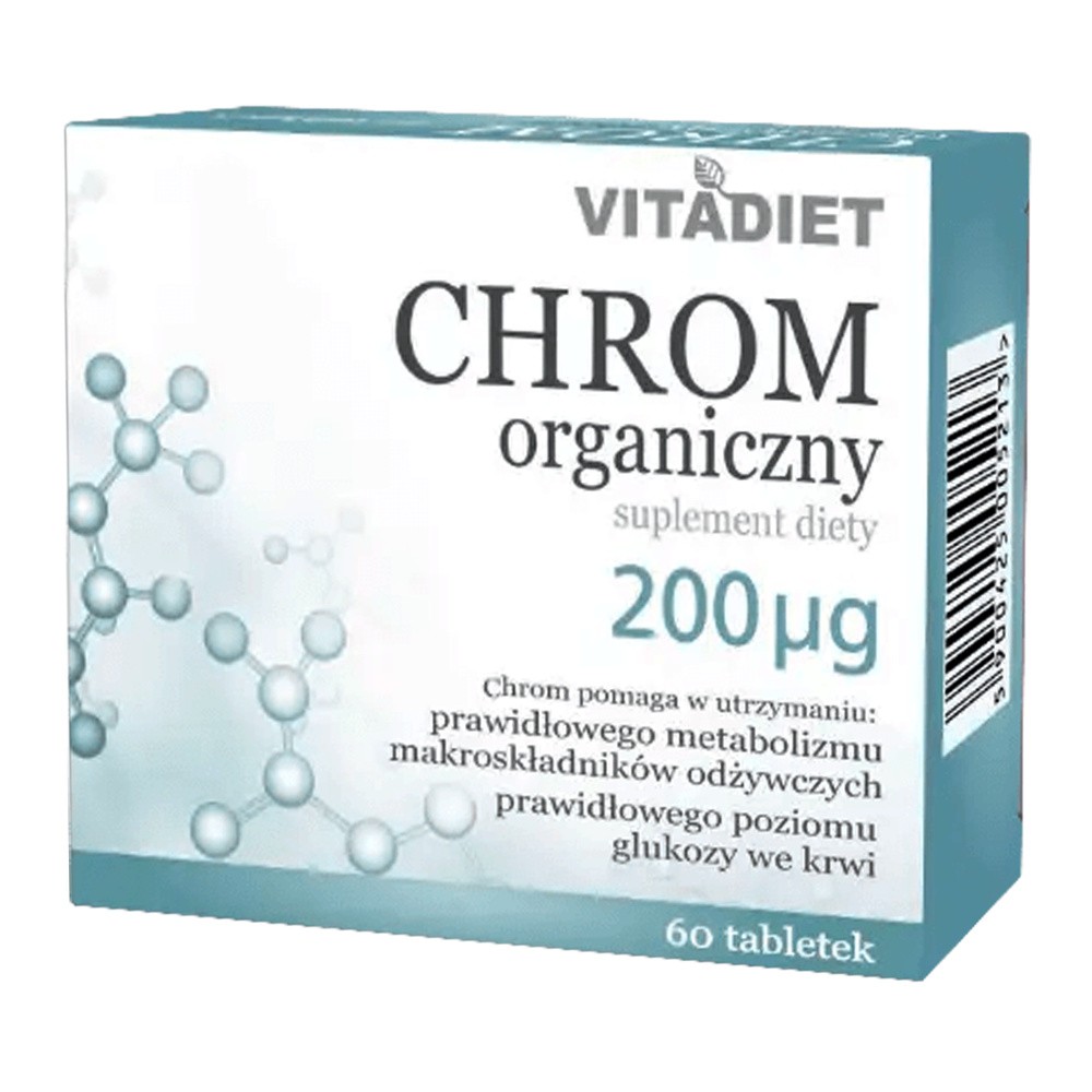 VITADIET VITADIET CHROM ORGANICZNY 200 MCG 60 TABL.