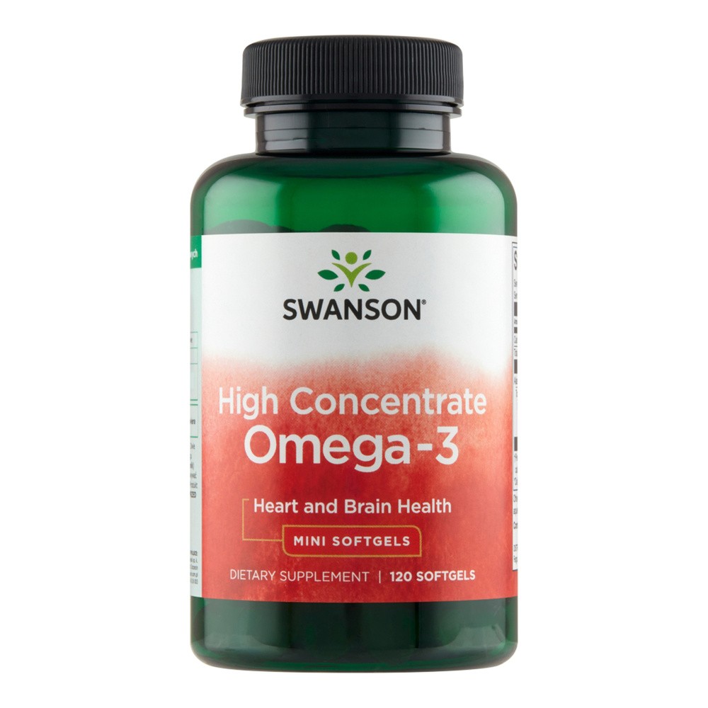 SWANSON High Concentrate Omega-3 120 kaps