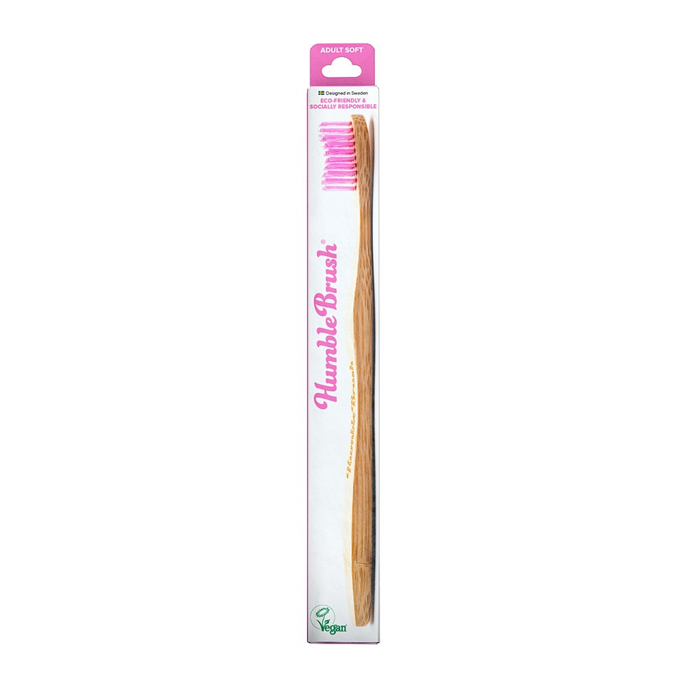 Humble Brush Ekologiczna szczoteczka różowa - Humble Brush 2101-0