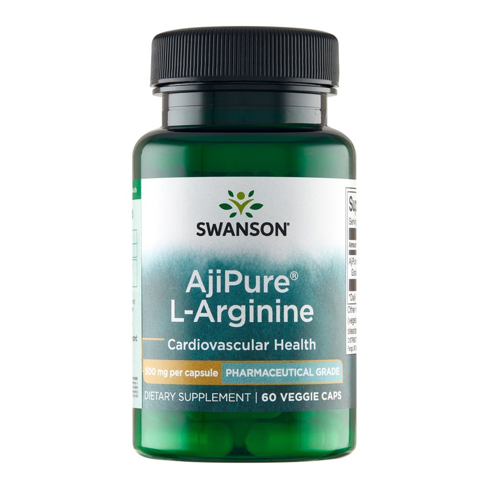 SWANSON L-Arginina AjiPure L-Arginine 500mg 60 kapsułek