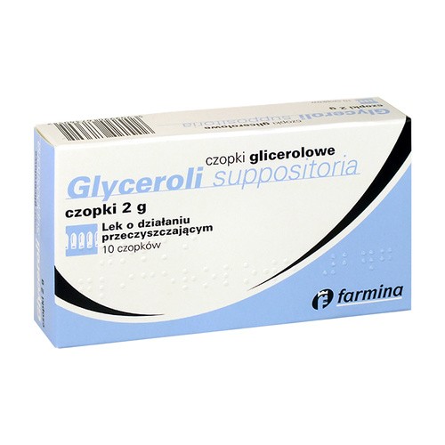 Czopki glicerolowe, 2 g, 10 sztuk (Farmina)