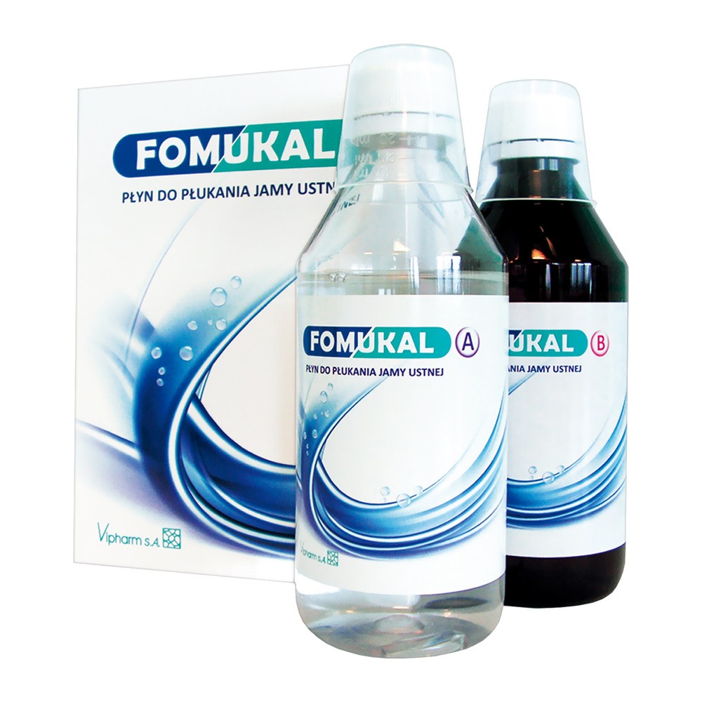 VIPHARM Fomukal zestaw do płukania jamy ustnej Fomukal A + Fomukal B |  OD 199 PLN!