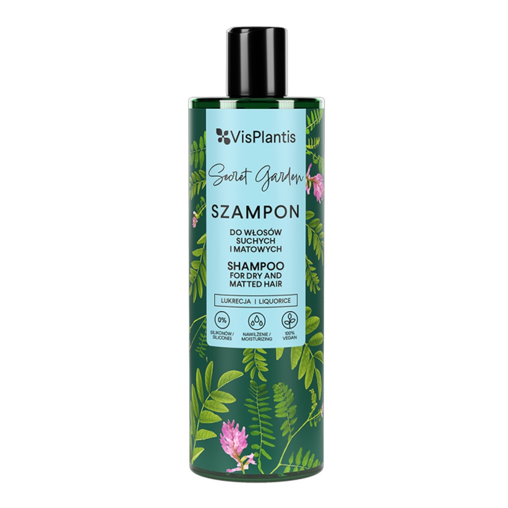 Vis Plantis Herbal Vital Care Szampon do włosów suchych i matowych Lukrecja Prawoślaz Lipa 400 ml