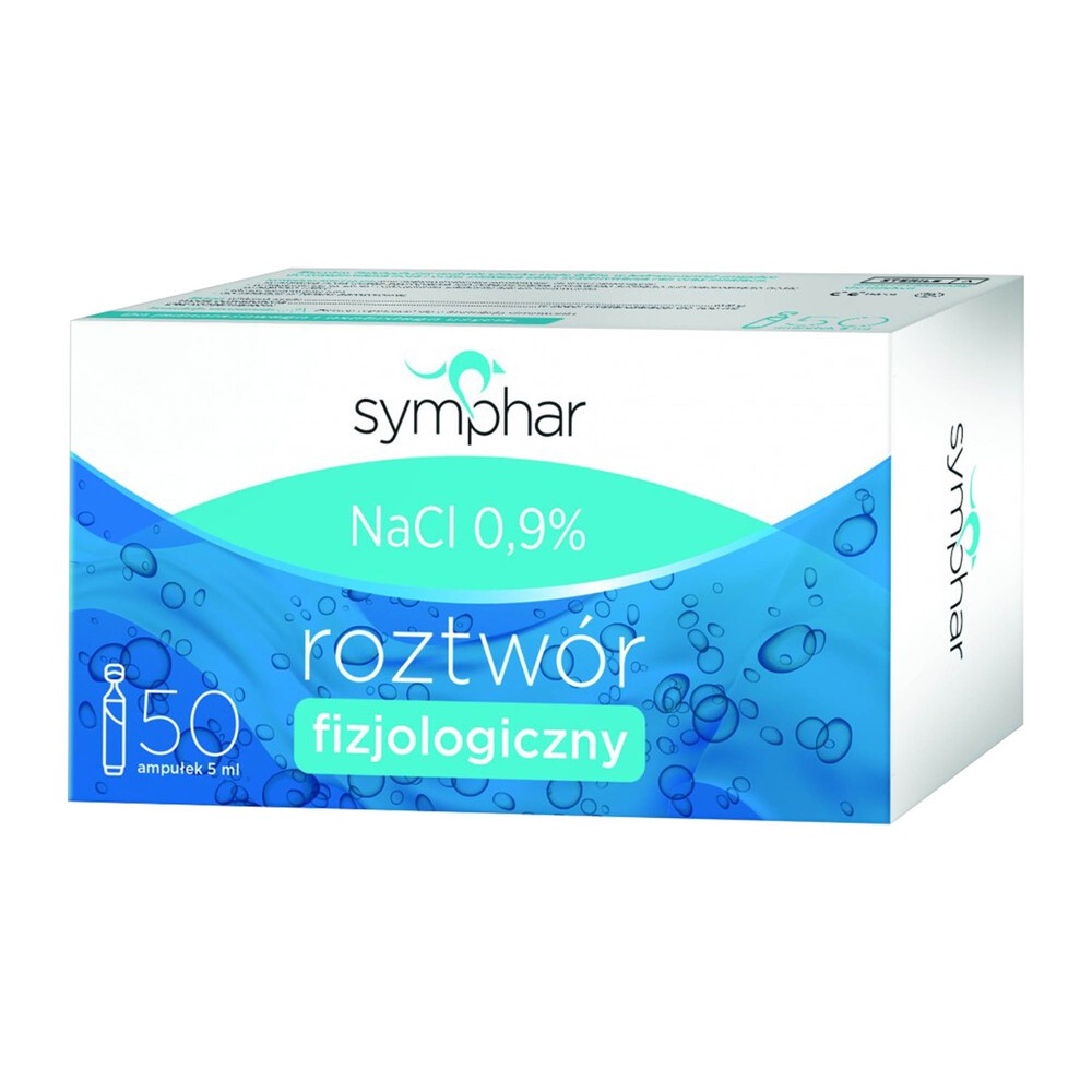 SYMPHAR SP Z O.O SYMPHAR Sól fizjologiczna 50 amp po 5 ml 9085265