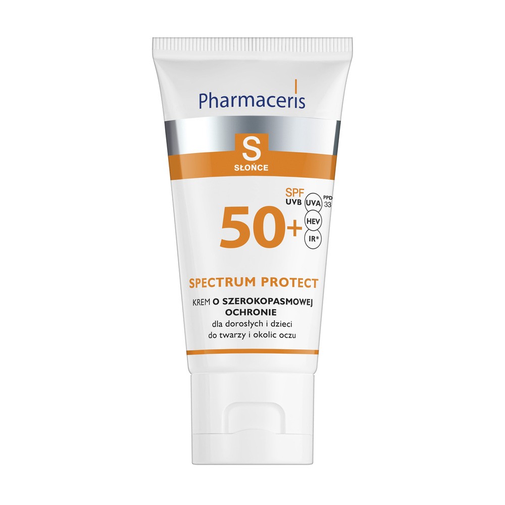 Pharmaceris KREM O SZEROKOPASMOWEJ OCHRONIE PRZED SŁOŃCEM SPF 50+ dla dorosłych i dzieci SPECTRUM PROTECT
