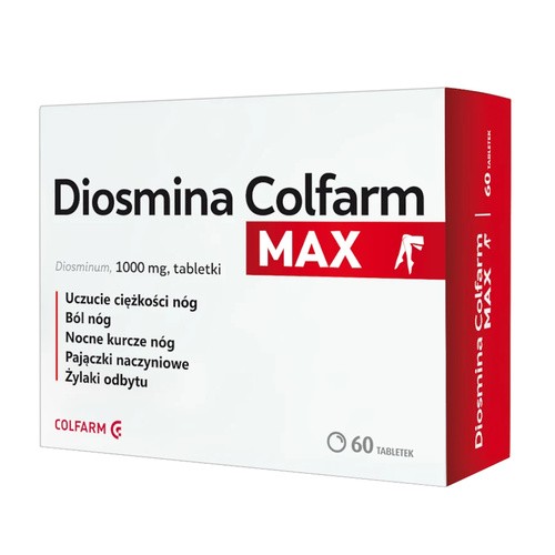 Colfarm COLFARM Diosmina MAX 1000 mg 60 tabl 3361542