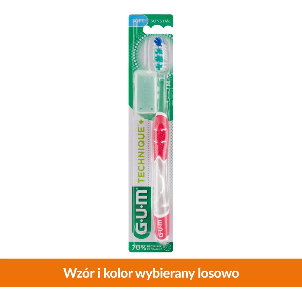 Gum Butler Technique+ Regular szczoteczka do zębów soft Green Type 490