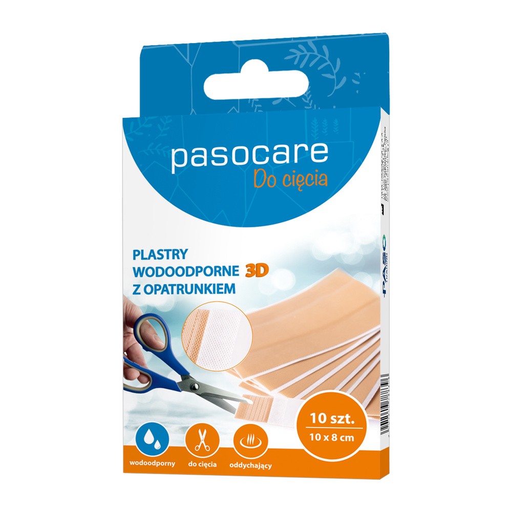 Paso Plastry pasocare wodoodporne 3D plus 1 m x 8 cm