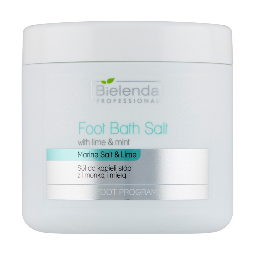 Bielenda Professional Foot Bath Salt With Lime & Mint sól do kąpieli stóp z limonką i miętą 600g