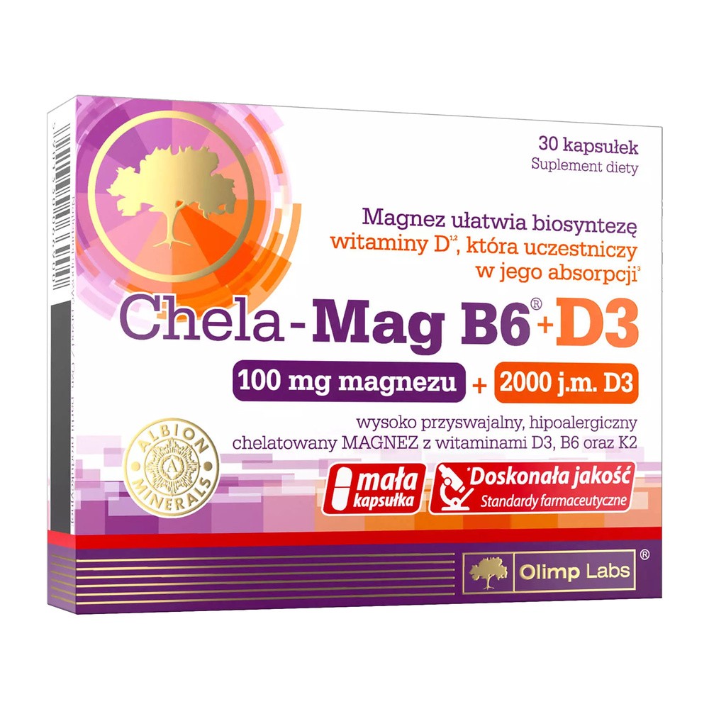 Olimp CHELA MAG B6 + D3 30 kaps 3482421