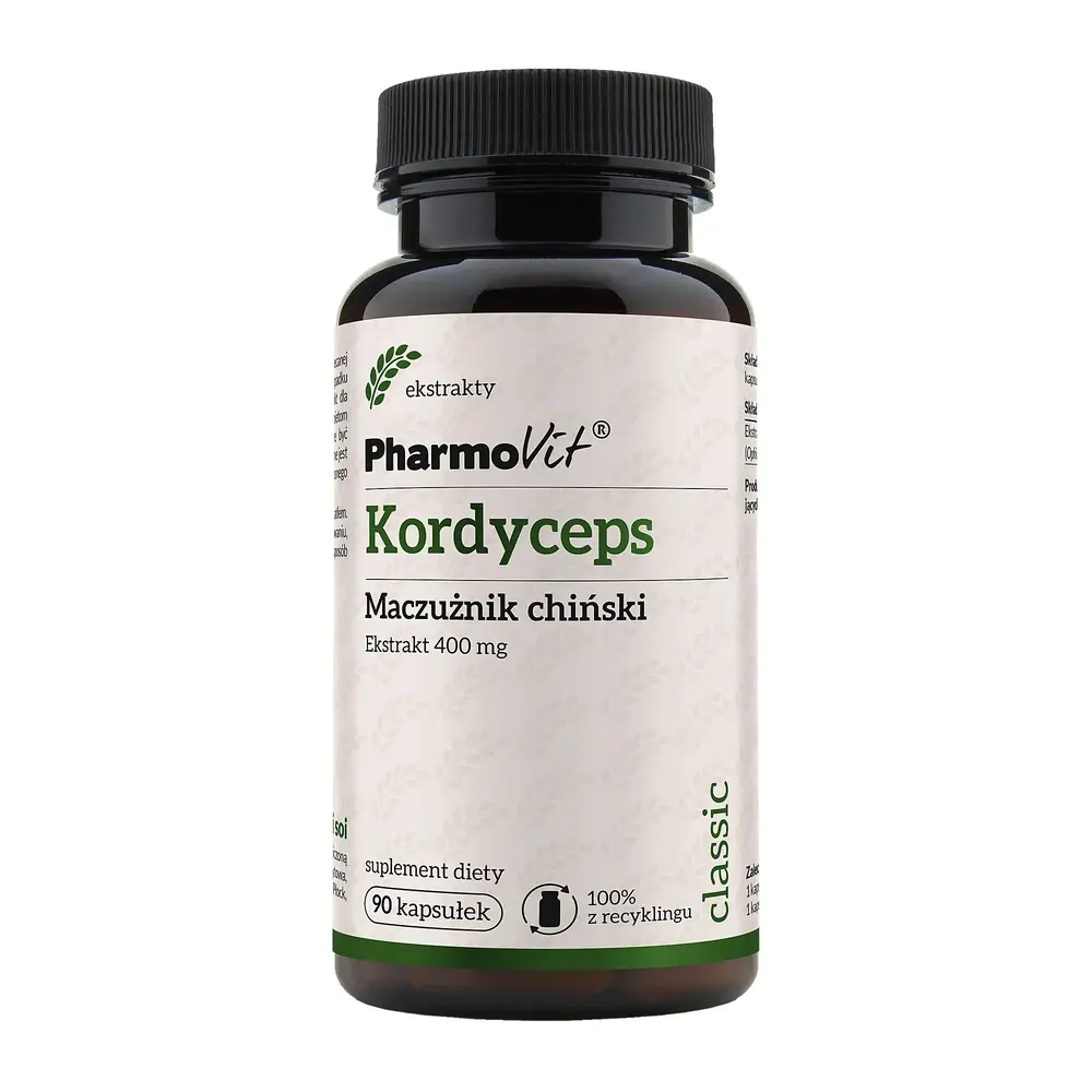 Pharmovit Kordyceps Maczużnik chiński ekstrakt 400mg 90 kapsułek PharmoVit