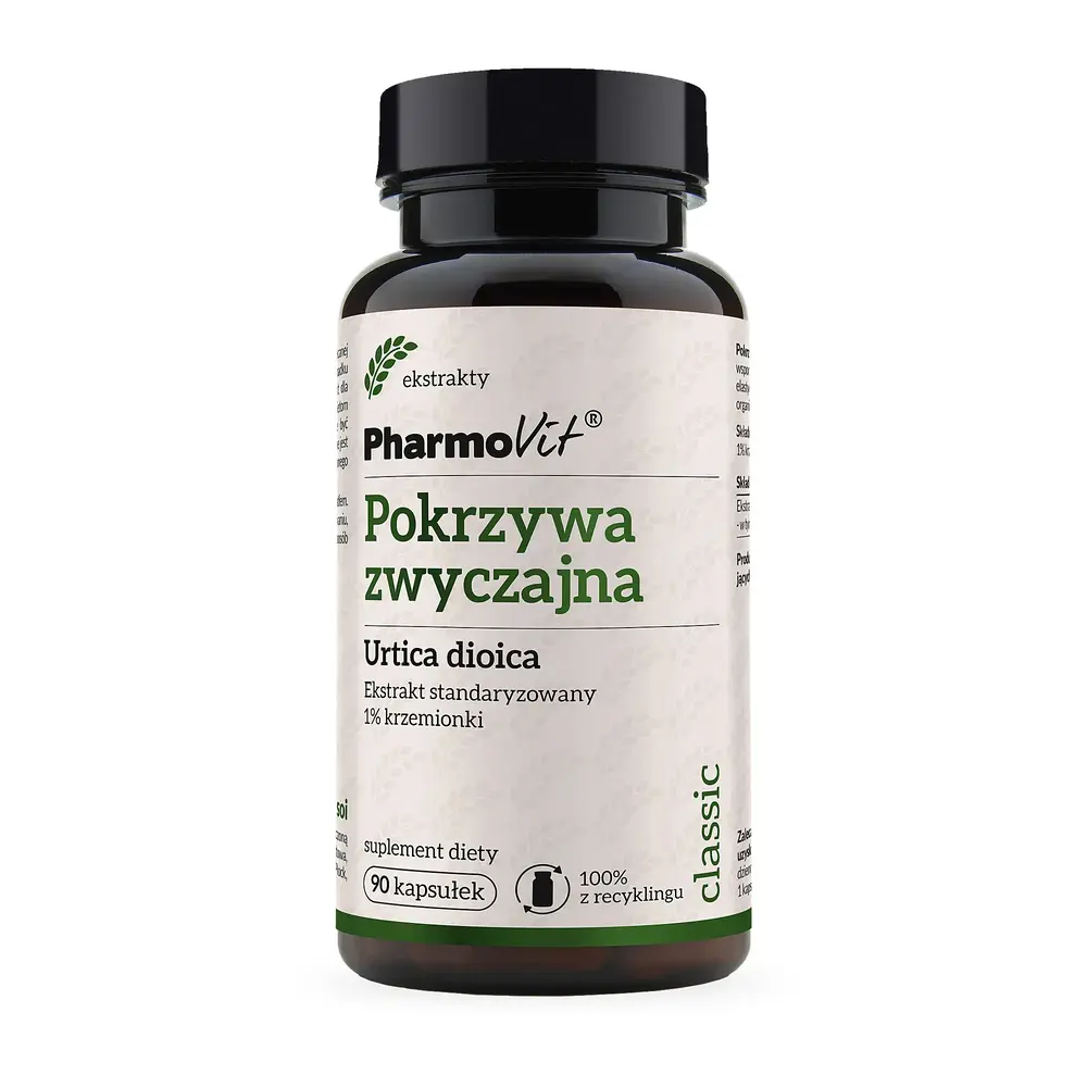 Pharmovit Pokrzywa Zwyczajna 90 Kaps 1% Krzemionka
